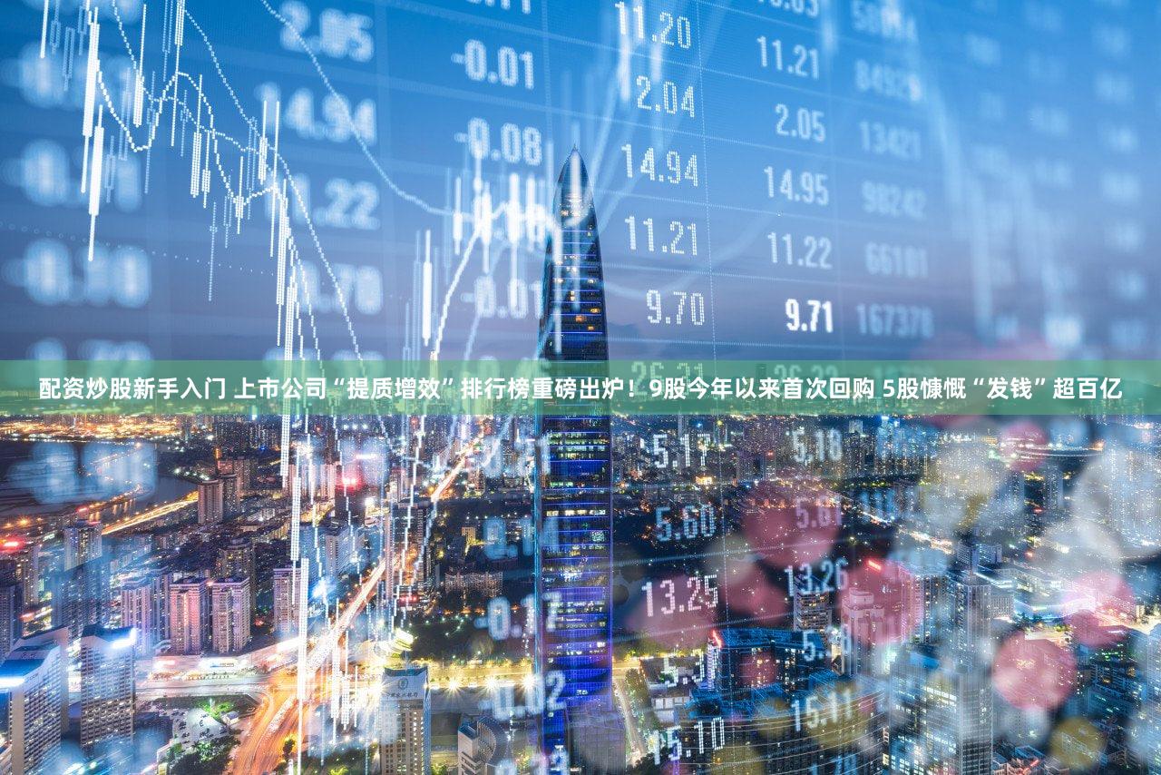 配资炒股新手入门 上市公司“提质增效”排行榜重磅出炉！9股今年以来首次回购 5股慷慨“发钱”超百亿