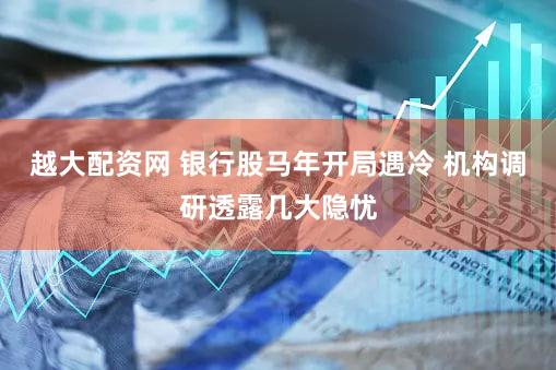 越大配资网 银行股马年开局遇冷 机构调研透露几大隐忧